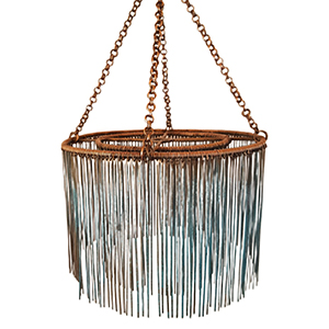 Patina Copper Wire Chandelier