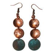 Dapped Disc Earrings