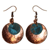 Hammered Disc Earrings