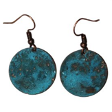 Small Patina Round Earrings