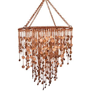 Copper Disc Chandelier