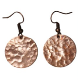 Small Hammered Disc Earrings