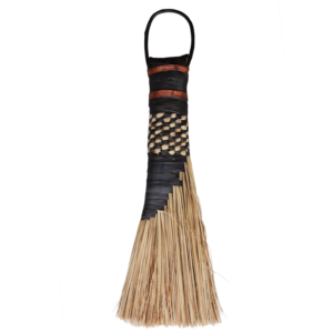Black Palm Leaf Centre-Weave Broom