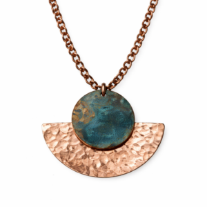 Hammered Half Circle Necklace