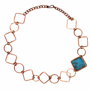 Patina Square Chain Necklace