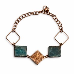 Geo Square Charm Bracelet