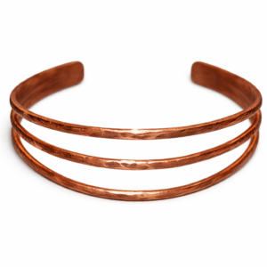 Three Strand Hammered Cuff