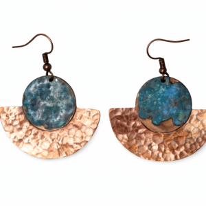 Hammered Half Circle Earrings